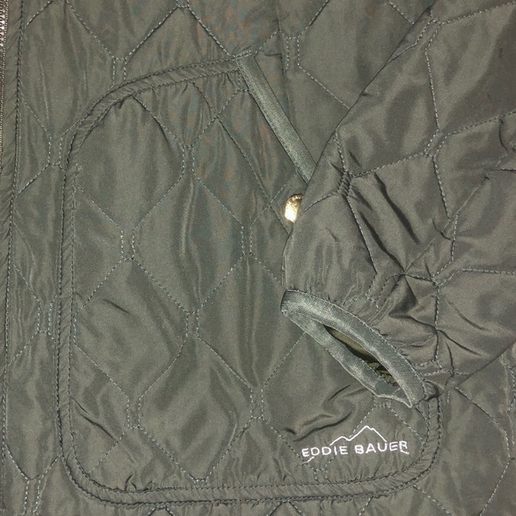 Green quilted puffer coat - Picture 5 of 6